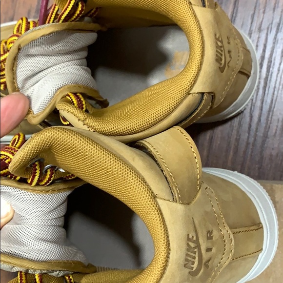 NIKE AIR FORCE 1 HIGH PRM (GS) Wheat/Khaki-Light B - Picture 10 of 16